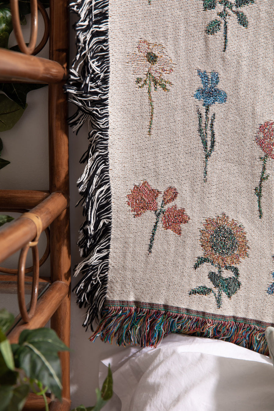 Consider How The Wildflowers Grow Throw Blanket