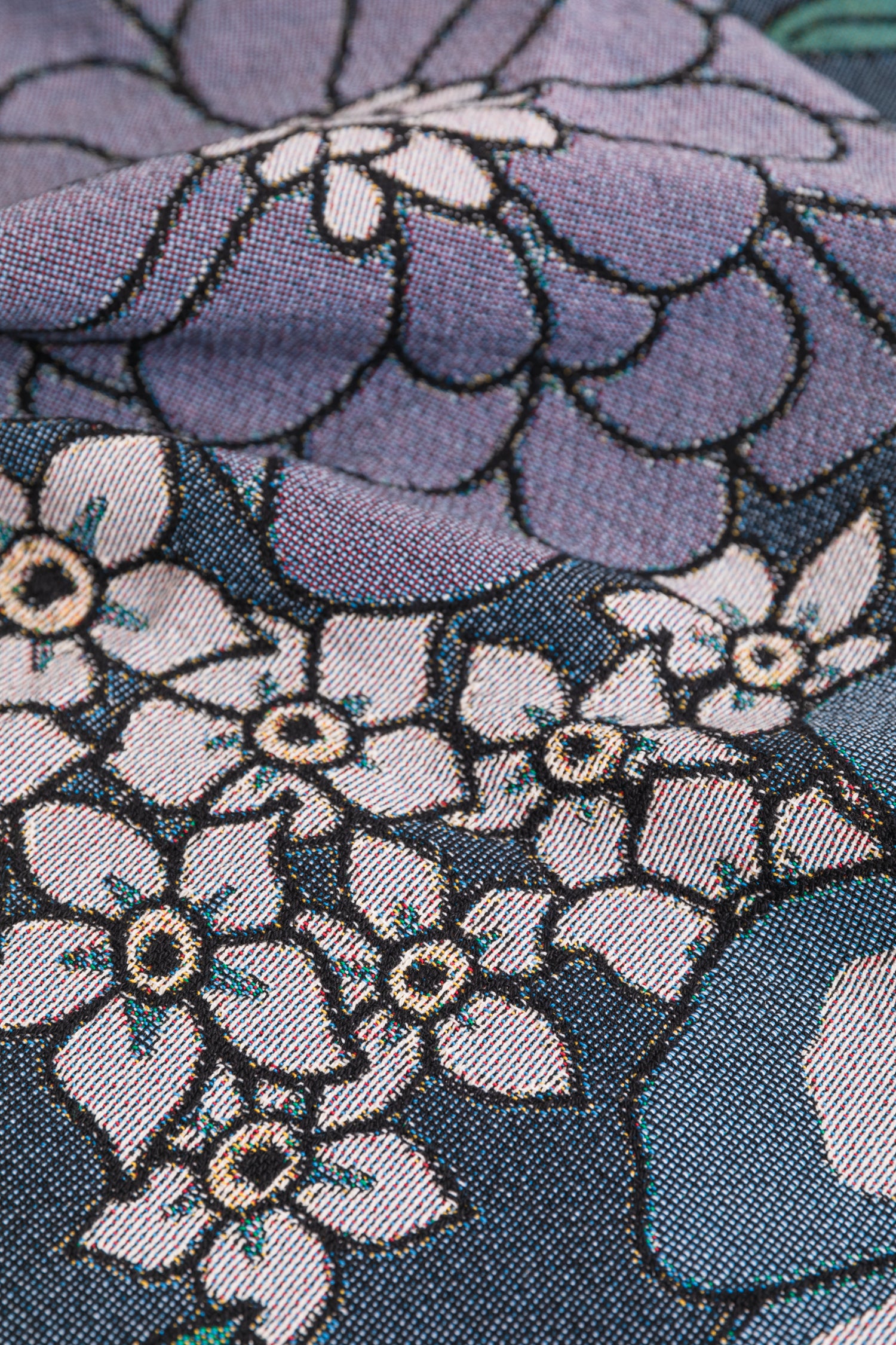 Floral Bloom Throw Blanket - Midnight