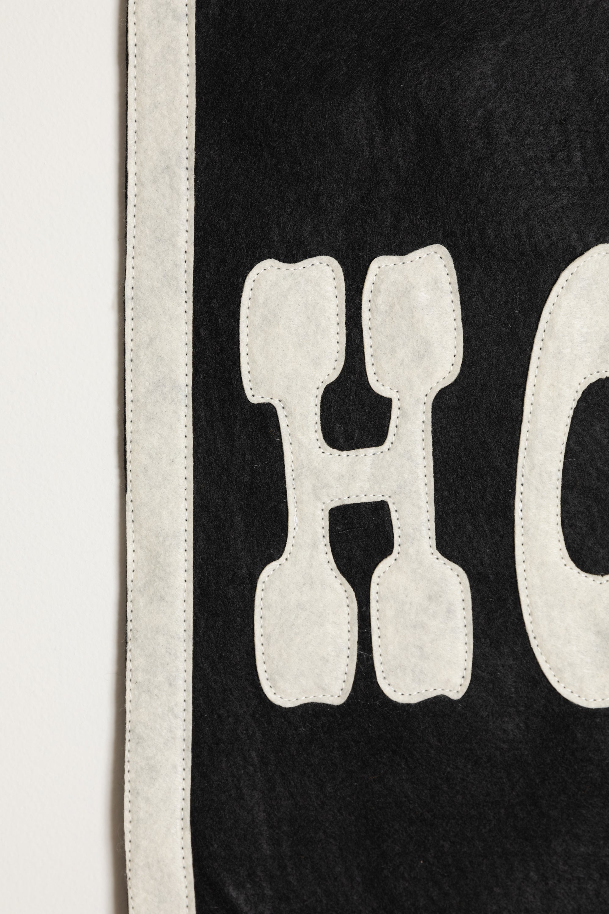 Howdy Pennant Flag - Black