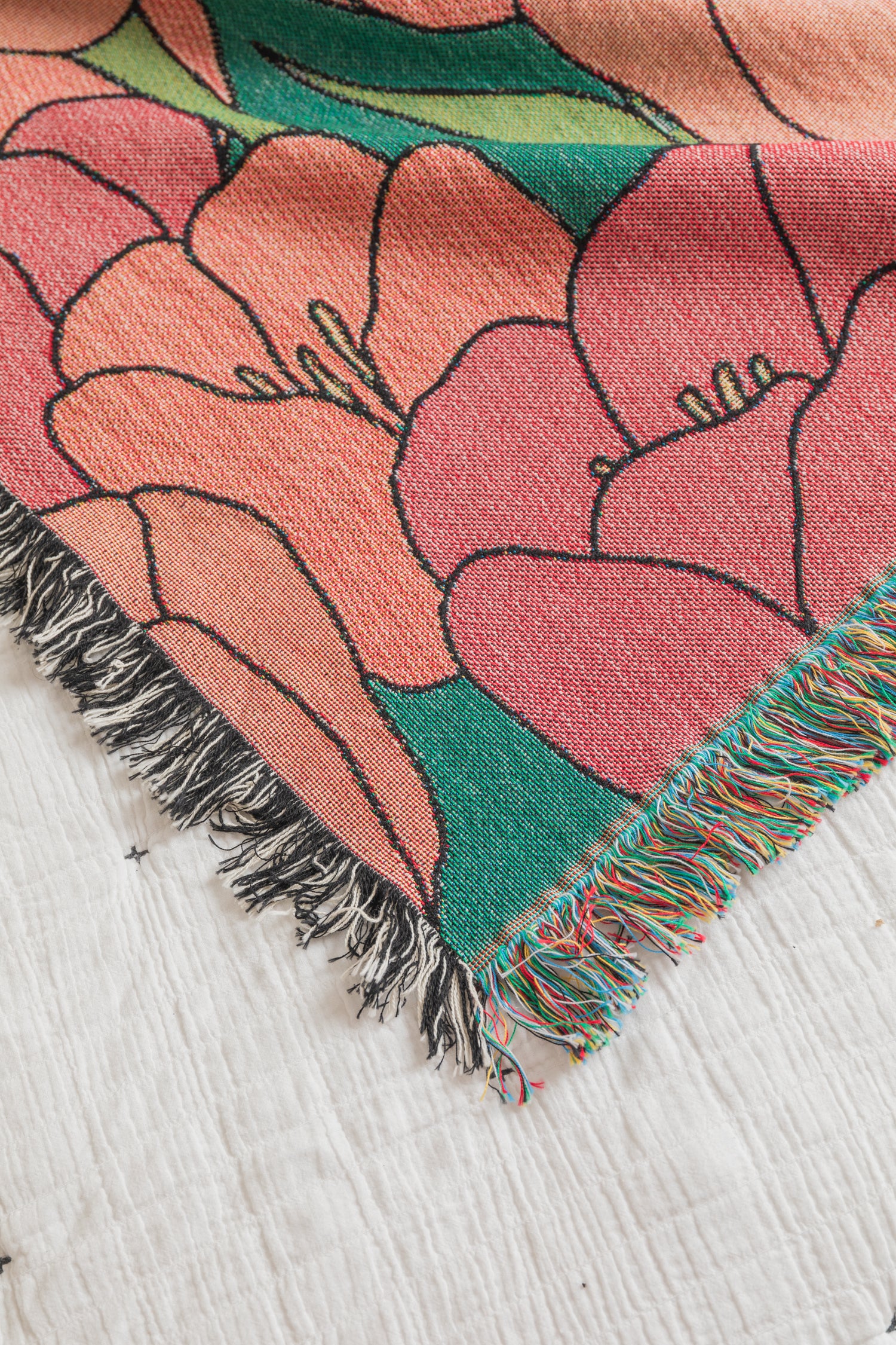 Tulip Floral Throw Blanket