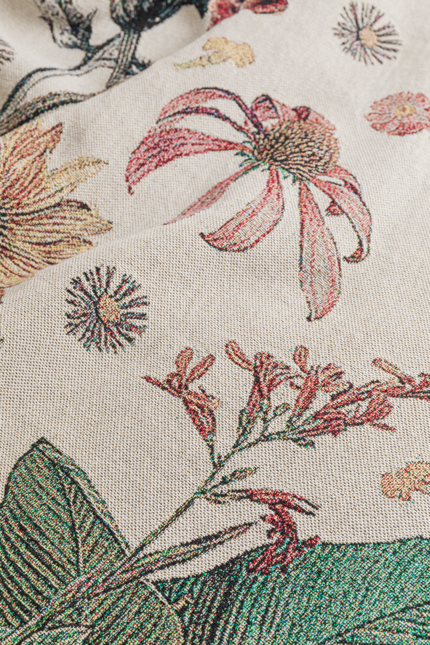 Vintage Floral Throw Blanket