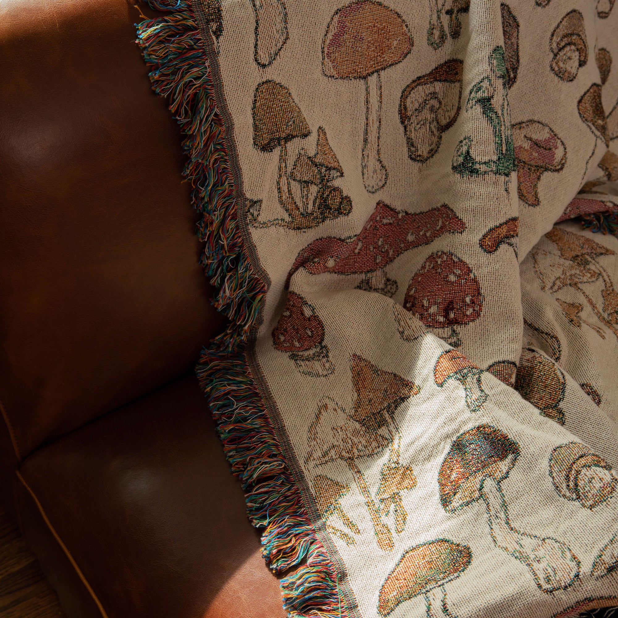 Mushroom Blankets + Earth Tones to Give Your Space Character