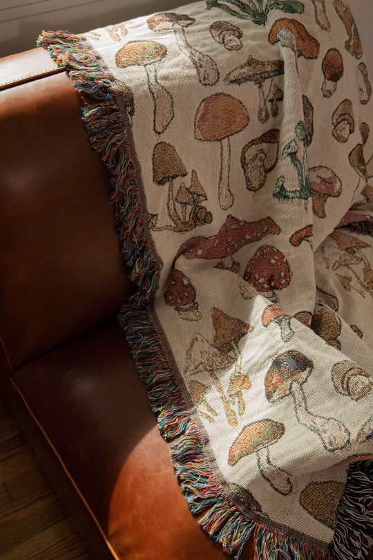 Mushroom Blankets + Earth Tones to Give Your Space Character