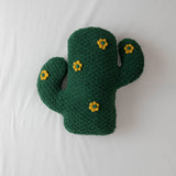 Cactus Throw Pillow Flag Lay