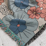 Daydream Floral Throw Blanket - Pastel