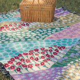 Flower Fields Throw Blanket Picnic