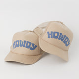 Howdy Trucker Hat Khaki/Blue Pair