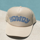Howdy Trucker Hat Khaki/Blue Pool