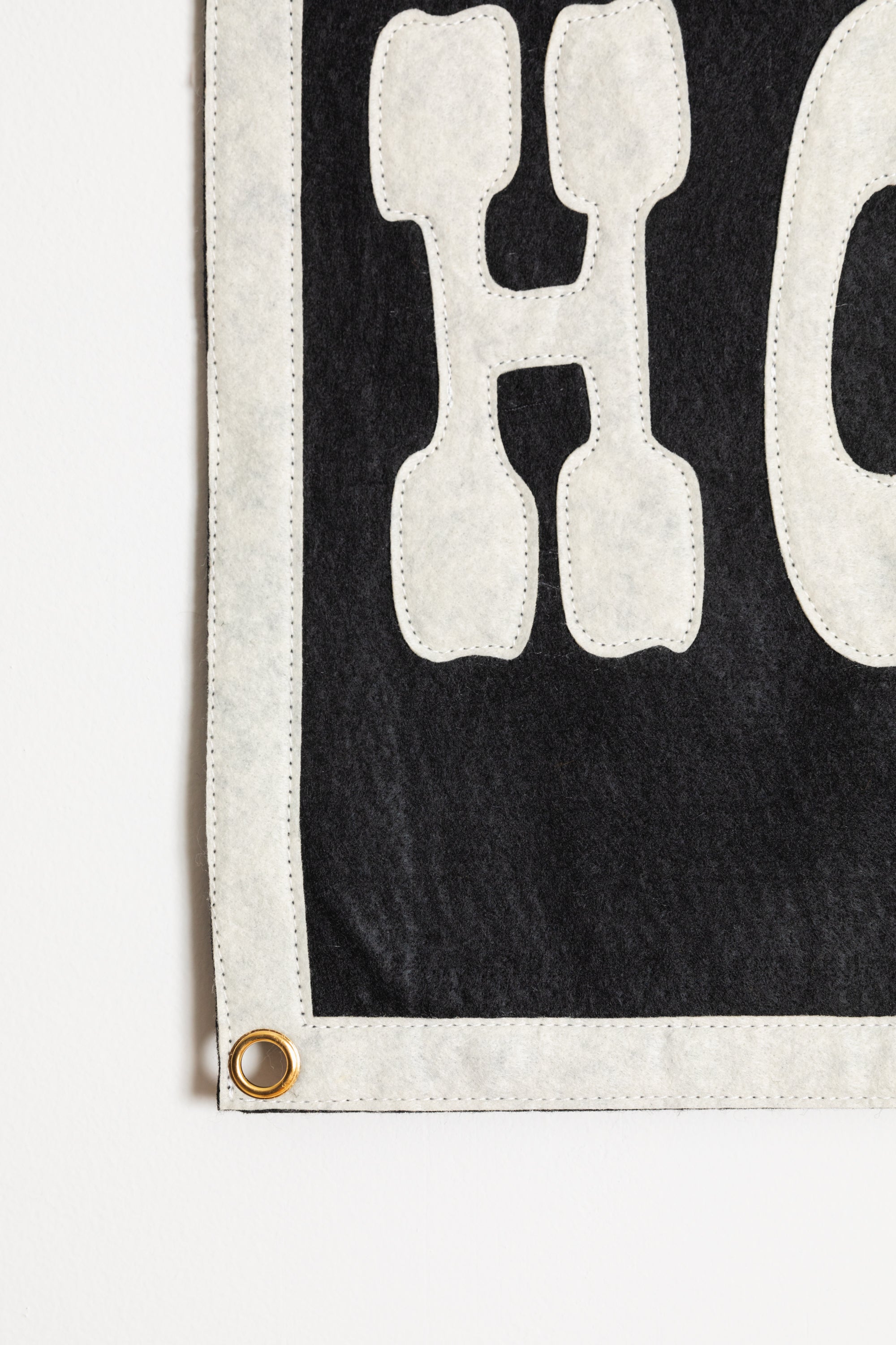 Howdy Pennant Flag - Black