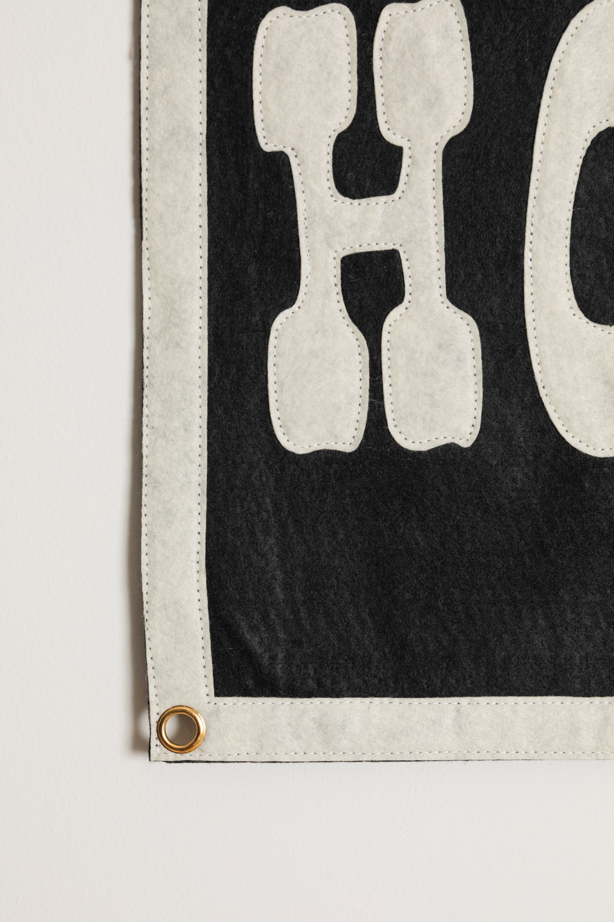 Howdy Pennant Flag - Black