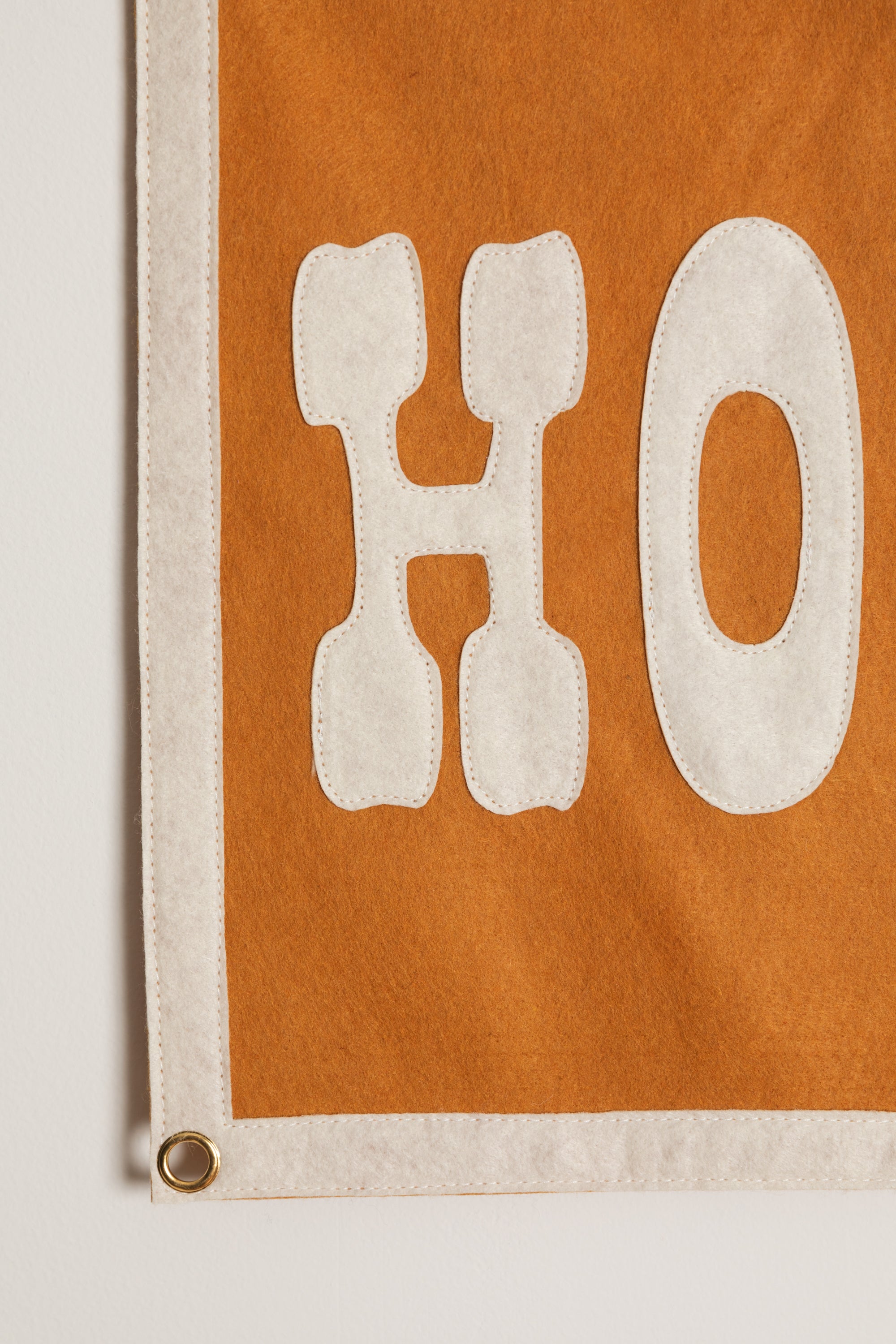 Howdy Pennant Flag - Desert Orange