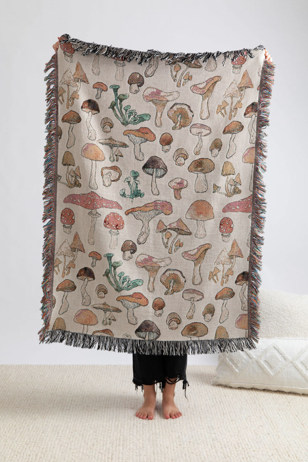 Mushroom Throw Blanket 37x52