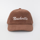 Nashville Corduroy Snapback Hat Brown