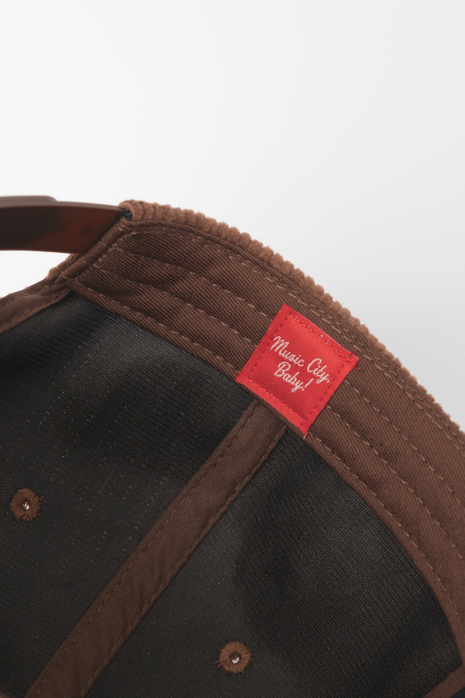 Nashville Corduroy Snapback Hat Brown