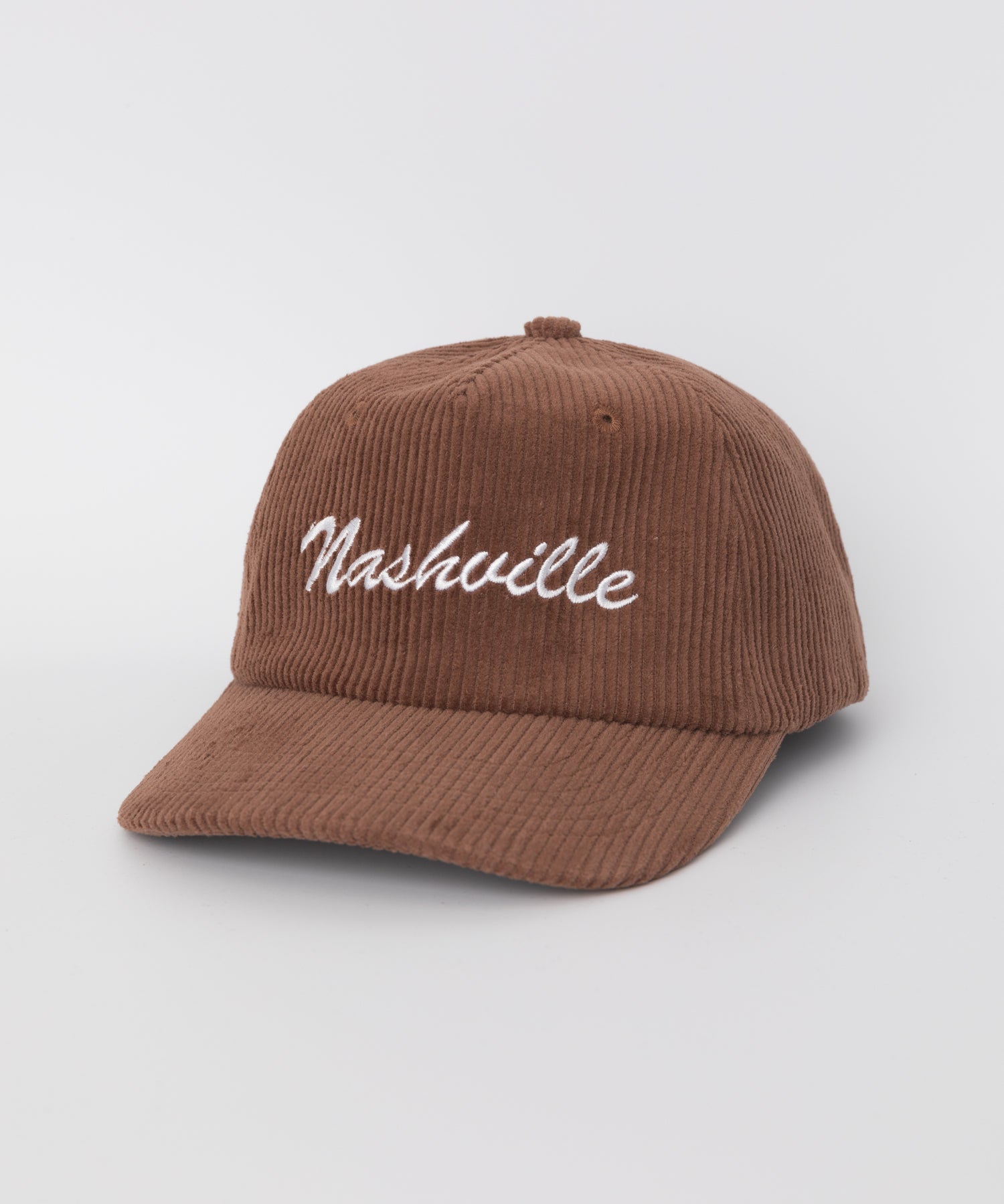 Nashville Corduroy Snapback Hat Brown