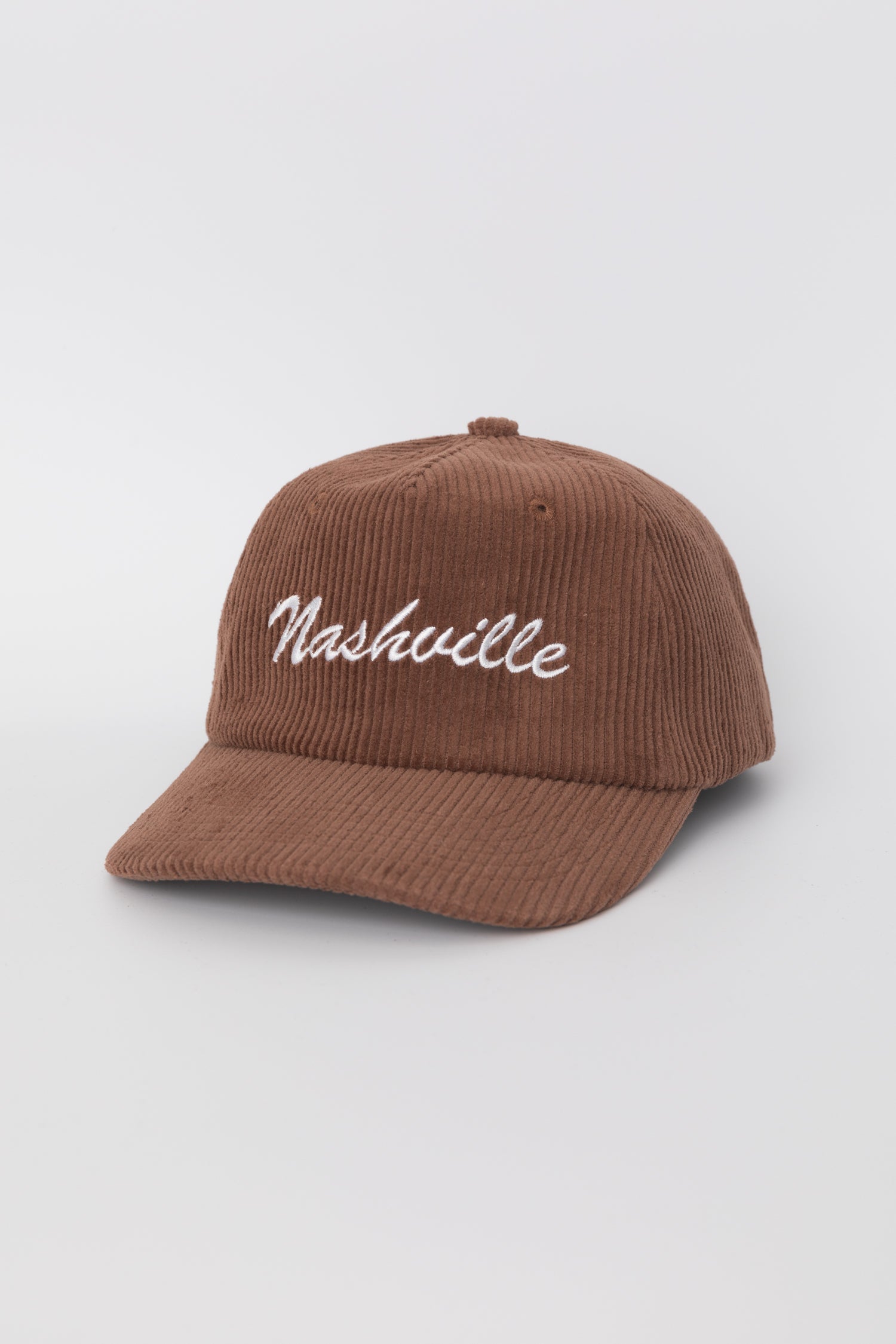 Nashville Corduroy Snapback Hat Brown