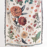 Vintage Floral Throw Blanket
