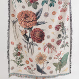 Vintage Floral Throw Blanket