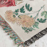 Vintage Floral Throw Blanket