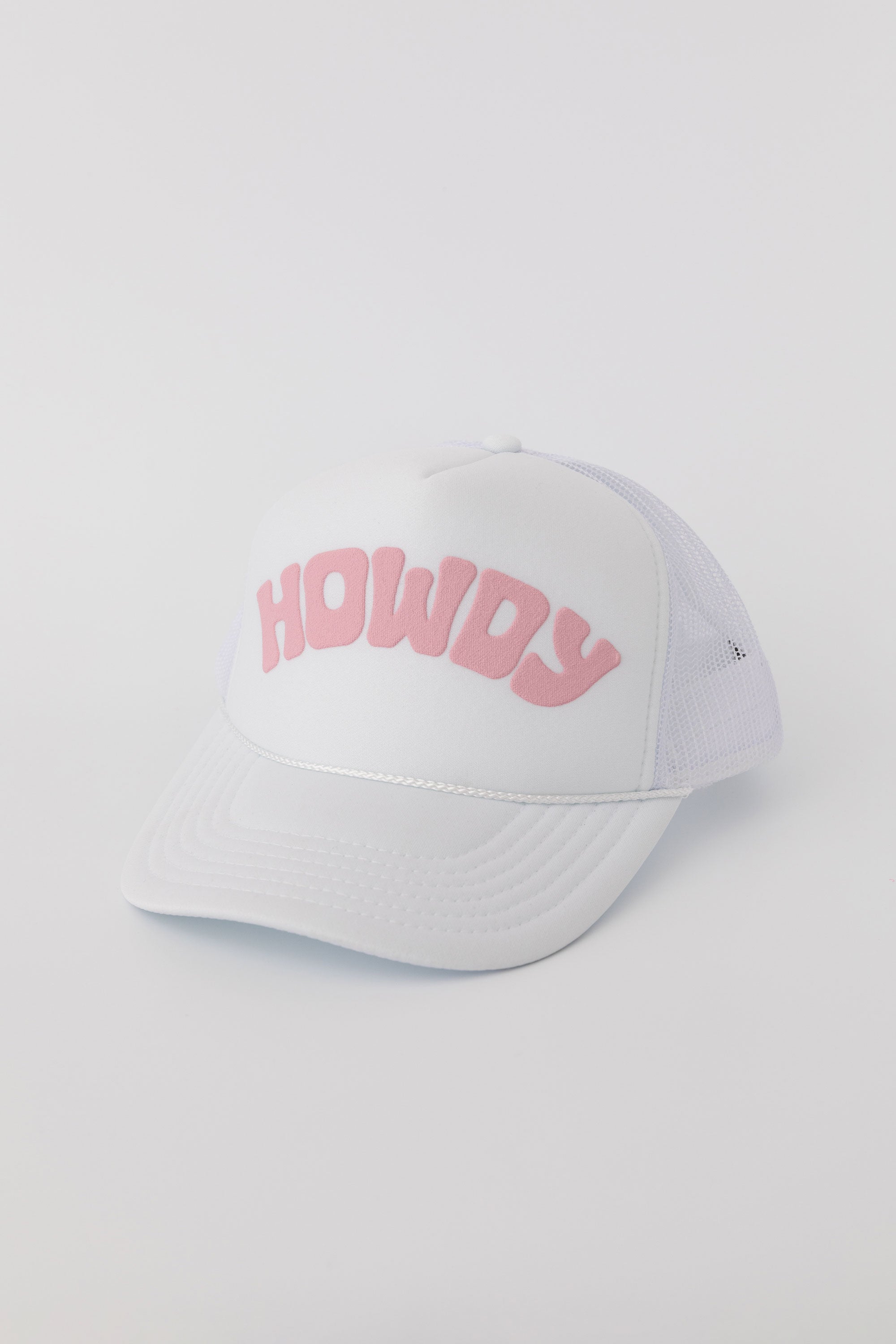 Howdy Trucker Hat White Front