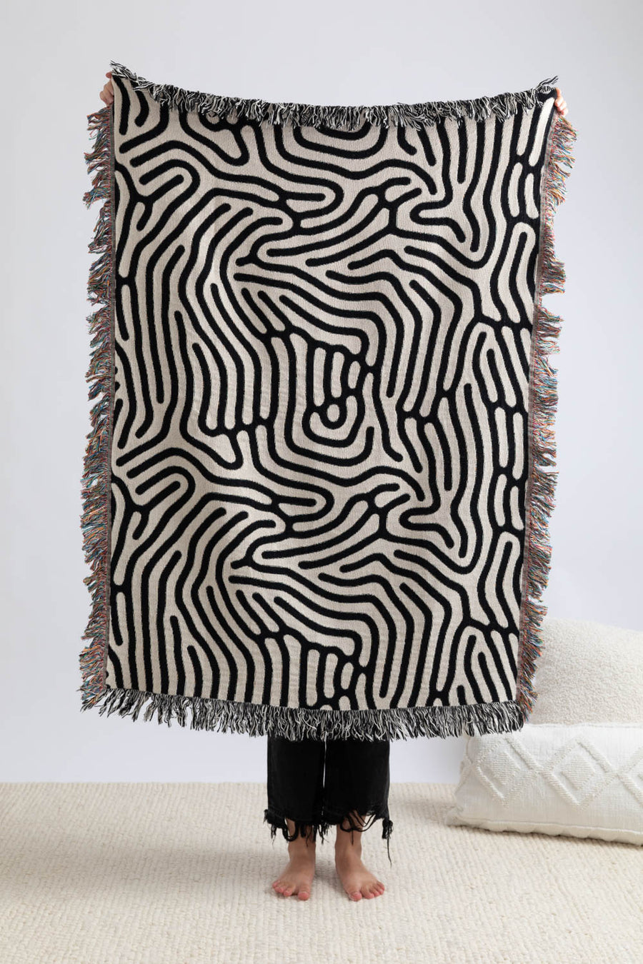 Abstract Modern Art Throw Blanket 37x52