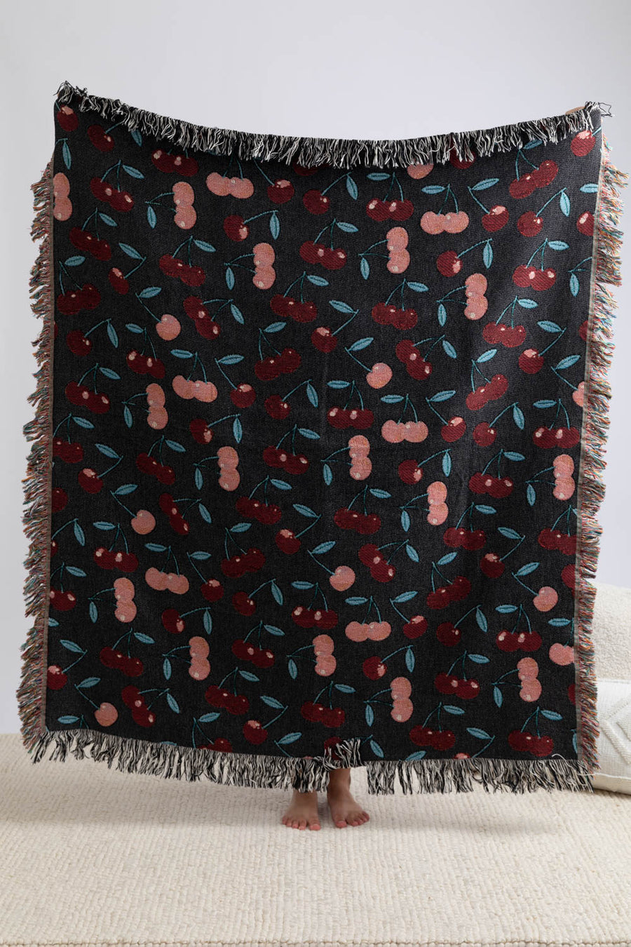Black Cherry Throw Blanket 50x60