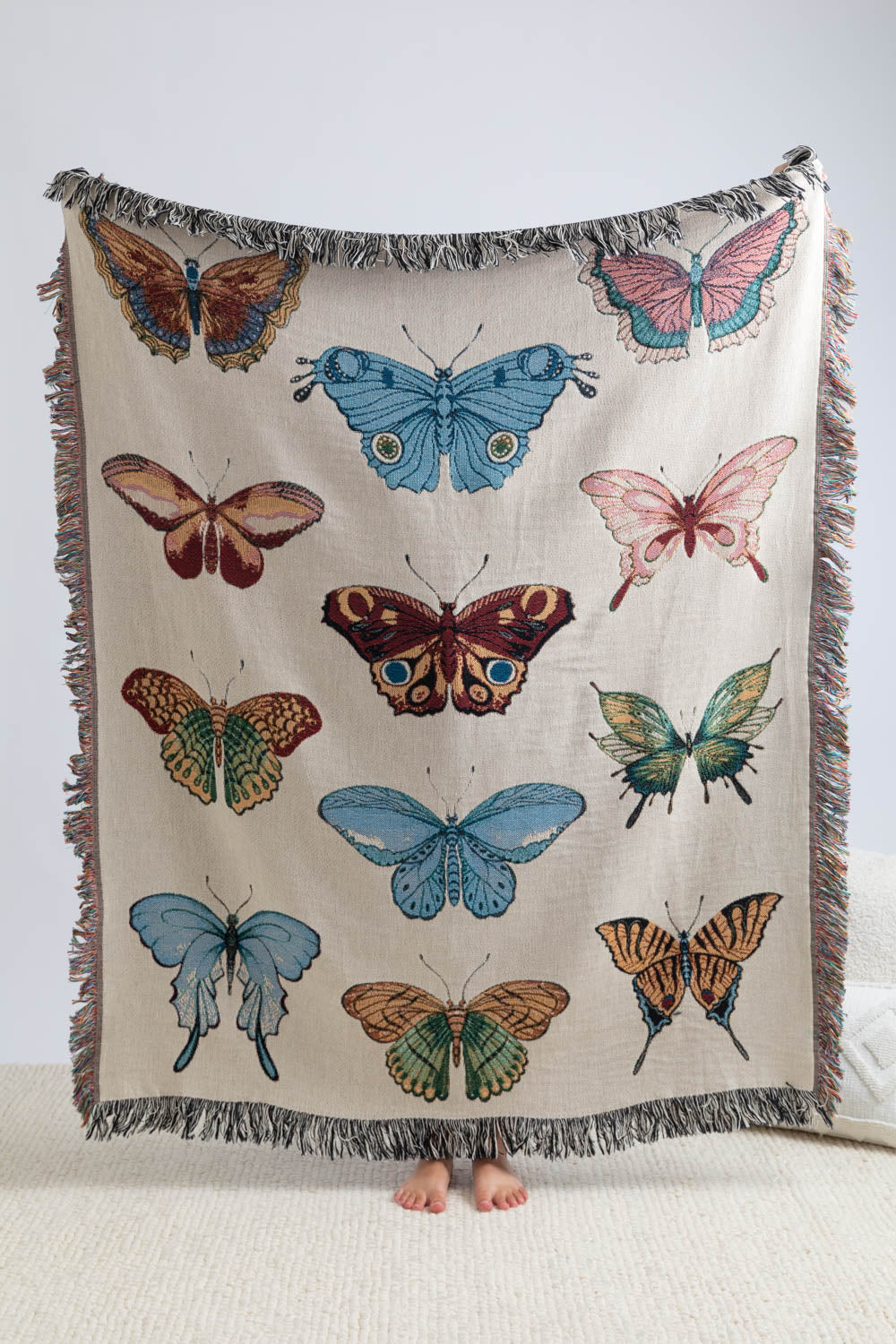 Boho Butterfly Throw Blanket 50x60