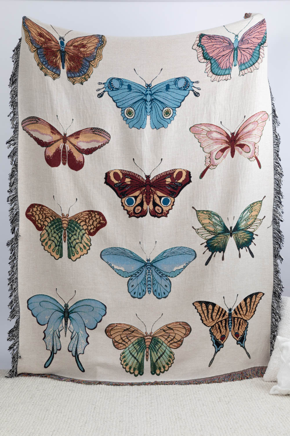 Boho Butterfly Throw Blanket