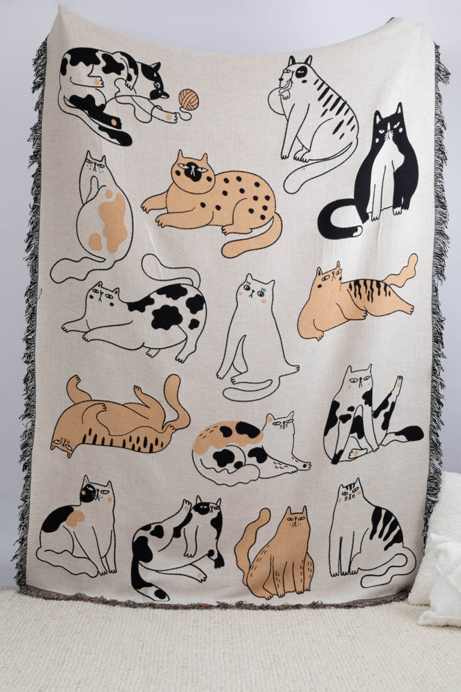 Funny Cat Throw Blanket 60x80