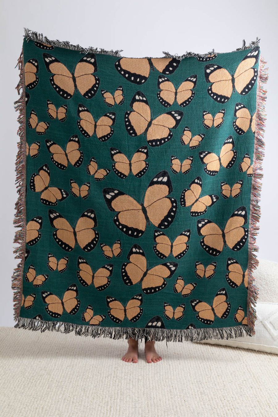 Monarch Butterfly Throw Blanket