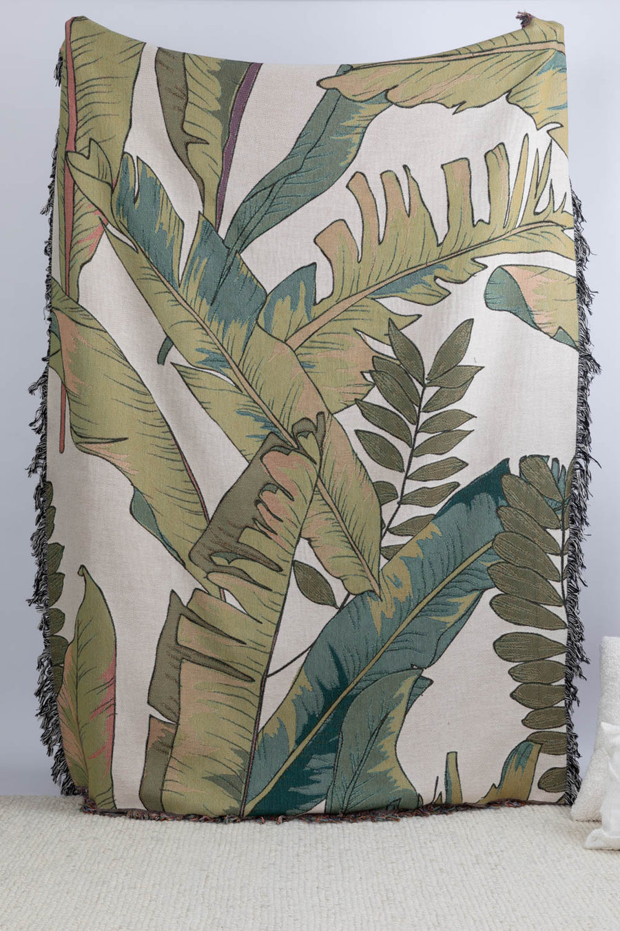 Palm Leaf Throw Blanket 60x80